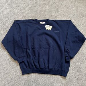 Vintage NWT Levis Embroidered Crewneck Sweatshirt Size XXL Blue USA